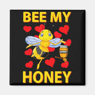 Valentine Be My Honey Bee Shirt Hearts Love You Magnet