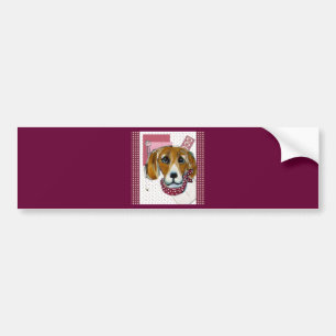 VALENTINE BEAGLE BUMPER STICKER