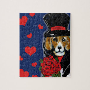 VALENTINE BEAGLE JIGSAW PUZZLE
