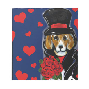 VALENTINE BEAGLE NOTEPAD