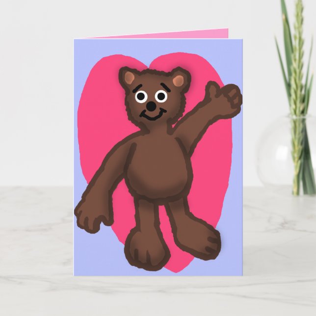 Valentine Bear Card (Front)
