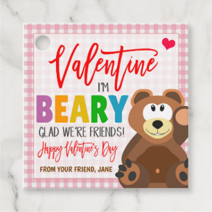 Valentine Bear Gift Tag