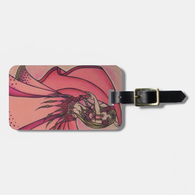 Valentine Belly Dancer Luggage Tag (Front Horizontal)