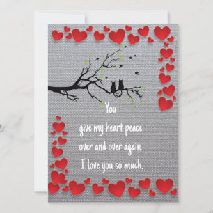 Valentine Birds Card