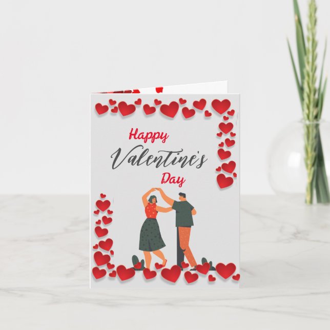 Valentine Birds Card (Front)