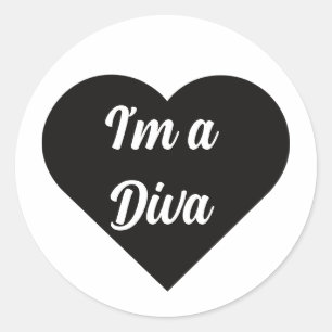Valentine Black Happy heart romance graphic Classic Round Sticker