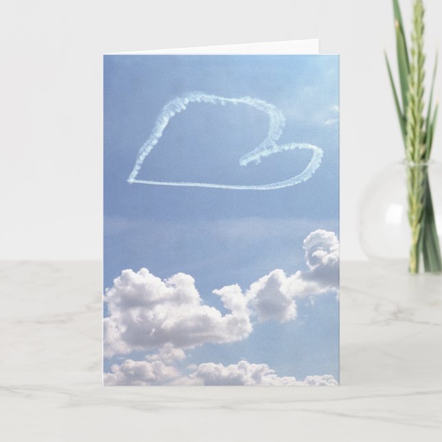 Valentine (blank inside) - Heart in the Sky Card (Front)
