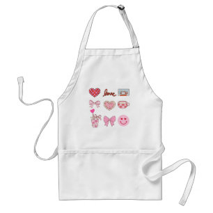 Valentine Bow Heart Coffee Standard Apron