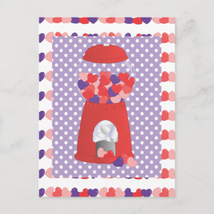 Valentine Bubblegum Holiday Postcard