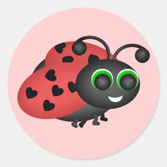Valentine Bug Sticker (Front)