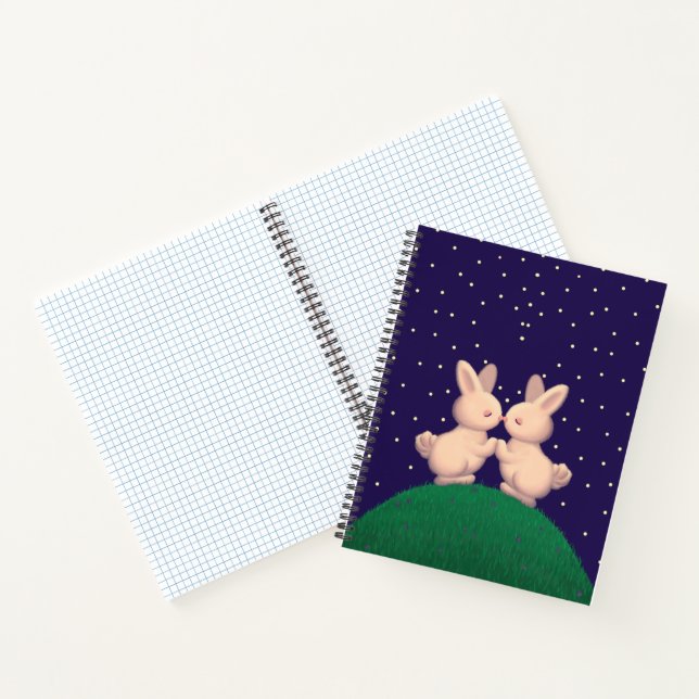 Valentine Bunnies  Notebook (Inside)