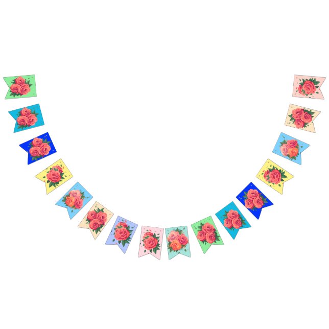 Valentine Bunting with Roses (All)