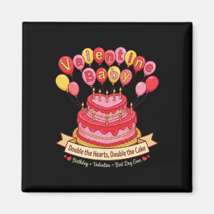 Valentine By Birthday Twice The Hearts Double The Magnet