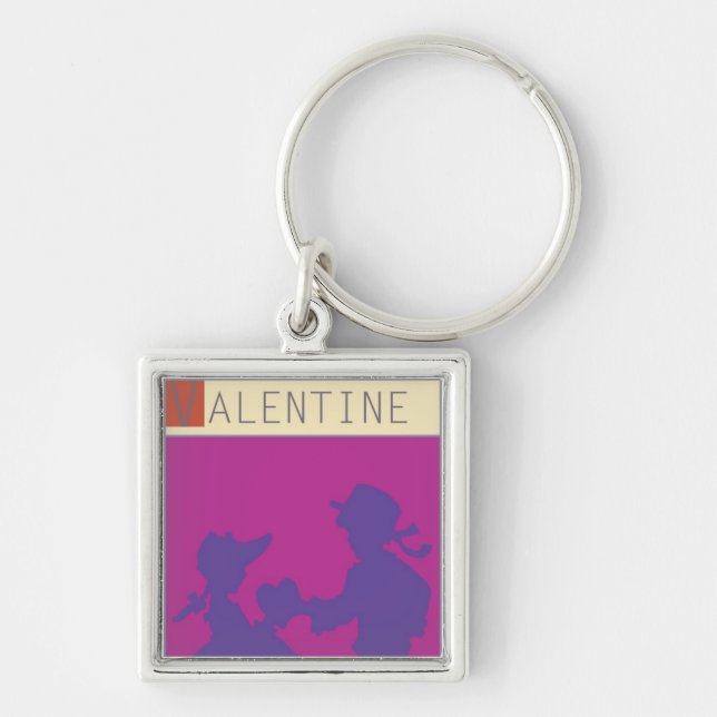 <Valentine> by Steve Collier Key Ring (Front)