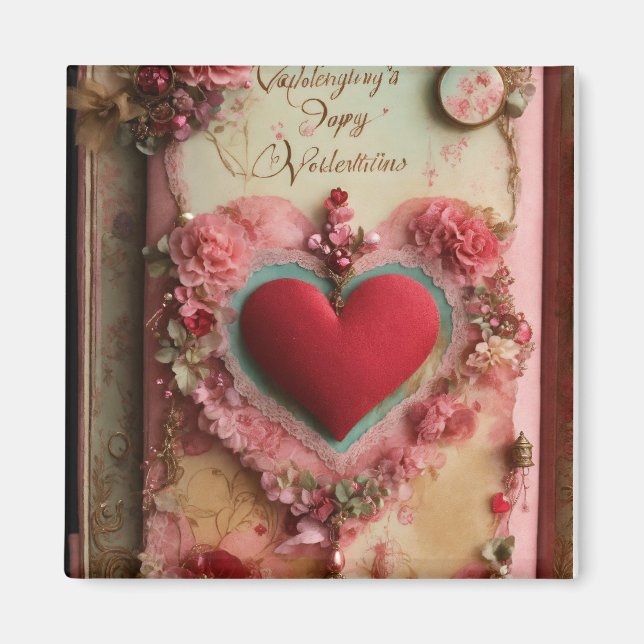 valentine caerd magnet (Front)