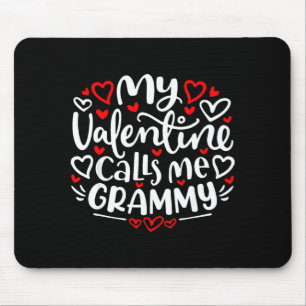 Valentine calls grammy cute heart valentine's dayV Mouse Pad