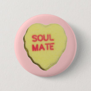 Valentine Candy Heart 6 Cm Round Badge