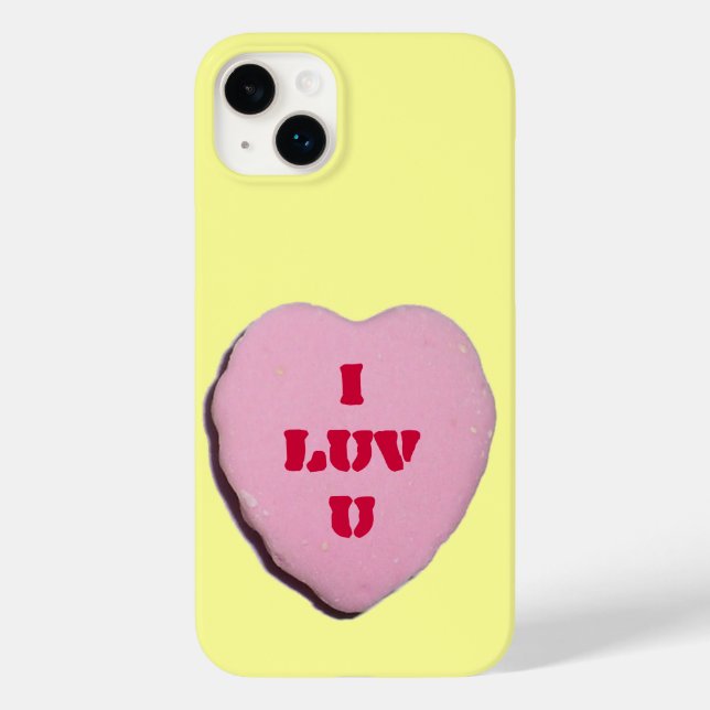 Valentine Candy Heart Case-Mate iPhone Case (Back)
