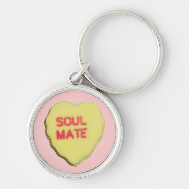 Valentine Candy Heart Key Ring (Front)
