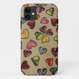 Valentine Candy Hearts iPhone 11 Case