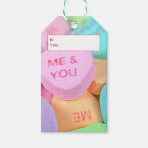 Valentine Candy Hearts Gift Tags