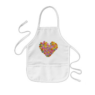 Valentine Candy Hearts Heart Kids Apron