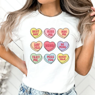 Valentine Candy Hearts, Shirt, Conversation Heart T-Shirt