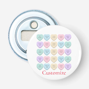 Valentine Candy Hearts Thunder_Cove Bottle Opener