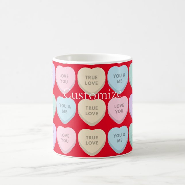 Valentine Candy Hearts Thunder_Cove Coffee Mug (Center)