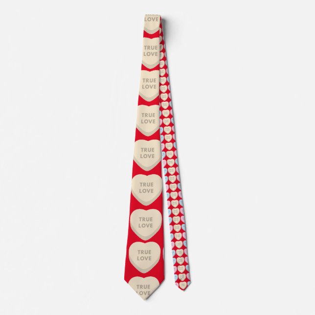 Valentine Candy Hearts Thunder_Cove Tie (Front)