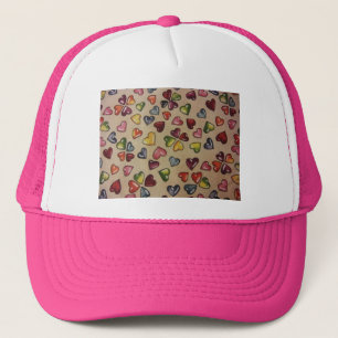 Valentine Candy Hearts Trucker Hat
