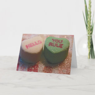 Valentine Candy Holiday Card