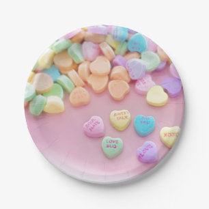 Valentine Candy Paper Plate