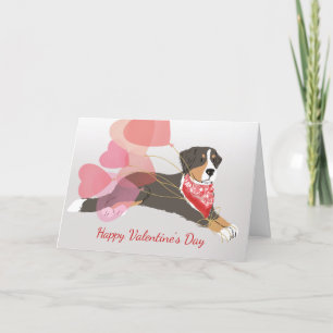 Valentine Card from Bernese Mountain Dog Balloons