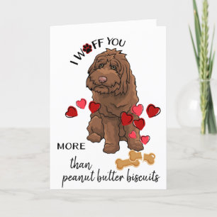 Valentine Card from Your Cute Labradoodle Dog