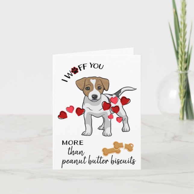 Valentine Card from Your Jack Russell Terrier Dog (Front)