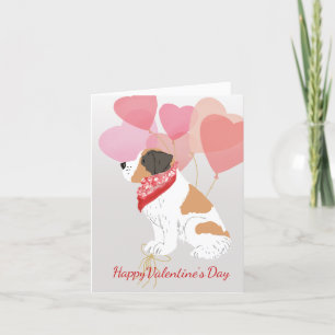 Valentine Card from your Saint Bernard Balloons