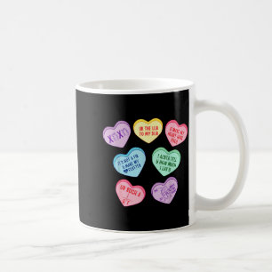 Valentine Cardiologist Hearts Candy Ekg Tech Telem Coffee Mug