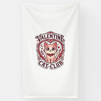 Valentine Cat Funny Cat Lover Design - Valentine C Banner