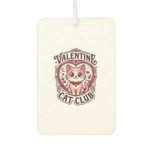 Valentine Cat Funny Cat Lover Design - Valentine C Car Air Freshener
