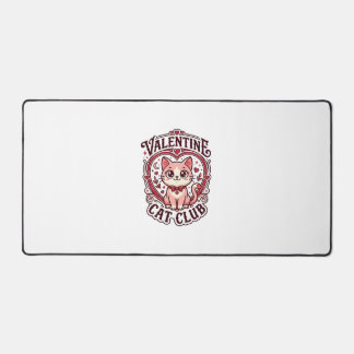 Valentine Cat Funny Cat Lover Design - Valentine C Desk Mat