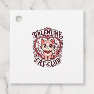 Valentine Cat Funny Cat Lover Design - Valentine C Favour Tags