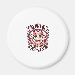 Valentine Cat Funny Cat Lover Design - Valentine C Magnet