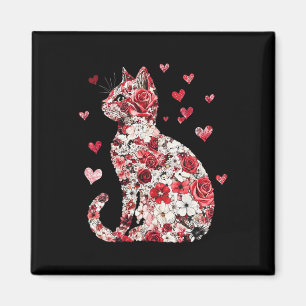 Valentine Cat Heart - Happy Meowentine's Magnet