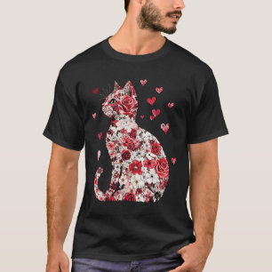 Valentine Cat Heart - Happy Meowentine's T-Shirt
