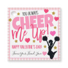 Valentine Cheerleader Gift Tags