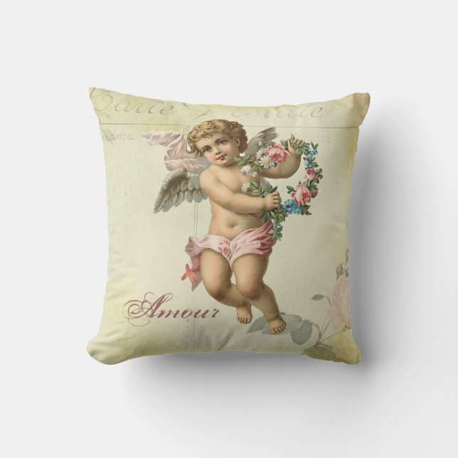 Valentine Cherub Cushion (Front)