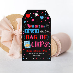 Valentine Chips Tags, Classroom Valentine's Tag