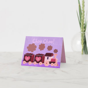 Valentine Choo Choo Train Greeting Card