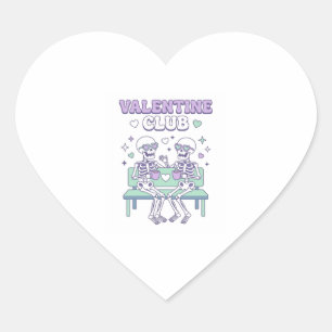 Valentine Club , Funny Valentine, Valentine day Heart Sticker